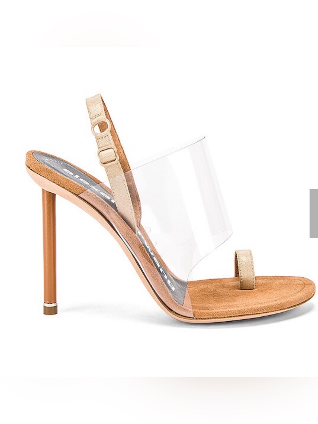 Alexander Wang Kaia Nude Heel Bra Lingerie Strap 38.5
